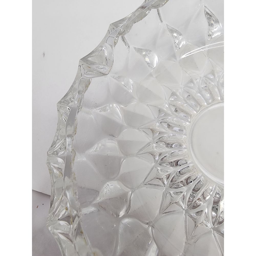 Cigar Cigarette Crystal Ashtray Large Heavy Glass - Picture 8 of 8